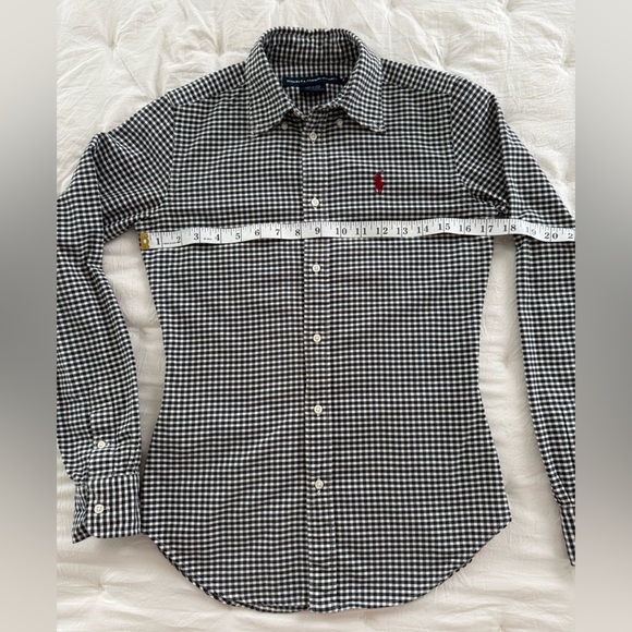 Ralph Lauren Gingham Black and White Women Shirt - Picture 7 of 7